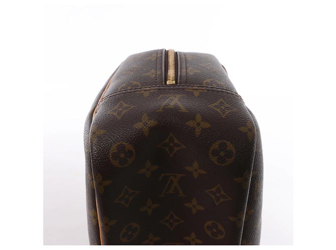 Borsa Louis Vuitton Deauville Monogram Canvas in marrone M47270 Beige - vista 10