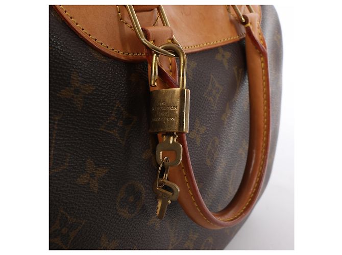 Borsa Louis Vuitton Deauville Monogram Canvas in marrone M47270 Beige - vista 12