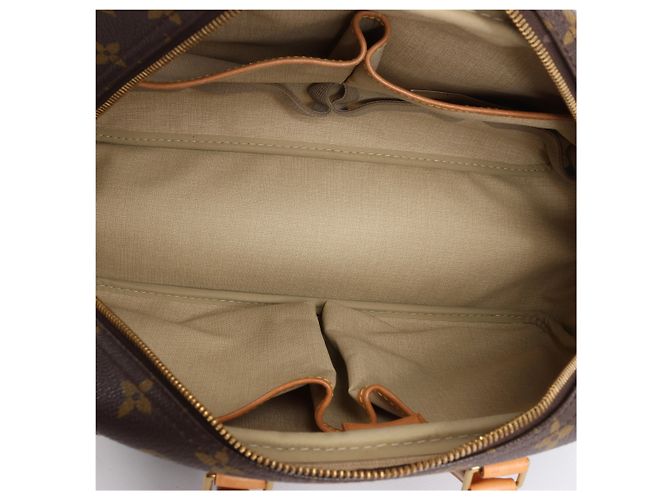 Borsa Louis Vuitton Deauville Monogram Canvas in marrone M47270 Beige - vista 13