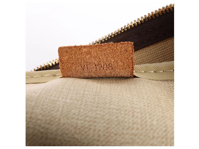 Borsa Louis Vuitton Deauville Monogram Canvas in marrone M47270 Beige - vista 14