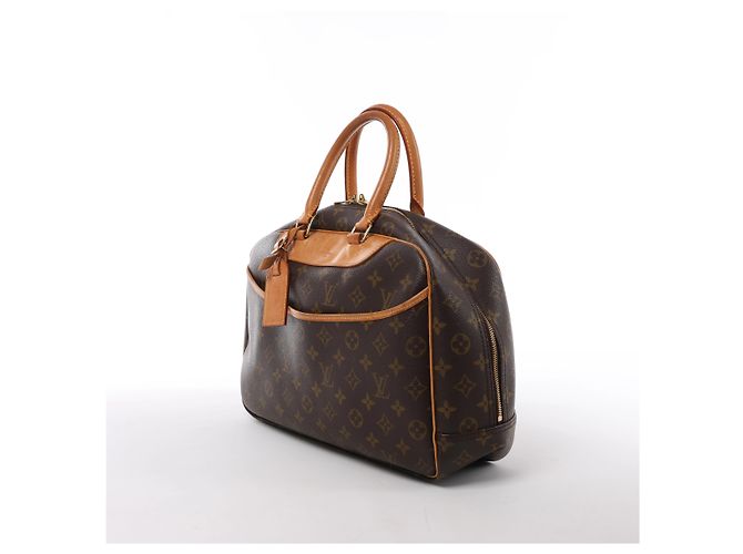 Borsa Louis Vuitton Deauville Monogram Canvas in marrone M47270 Beige - vista 2