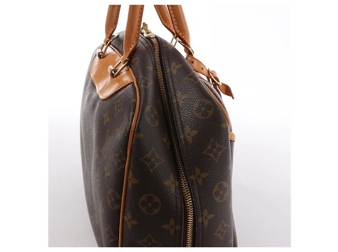 Borsa Louis Vuitton Deauville Monogram Canvas in marrone M47270 Beige - vista 4