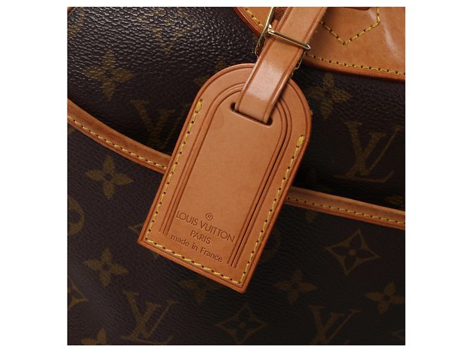 Borsa Louis Vuitton Deauville Monogram Canvas in marrone M47270 Beige - vista 7