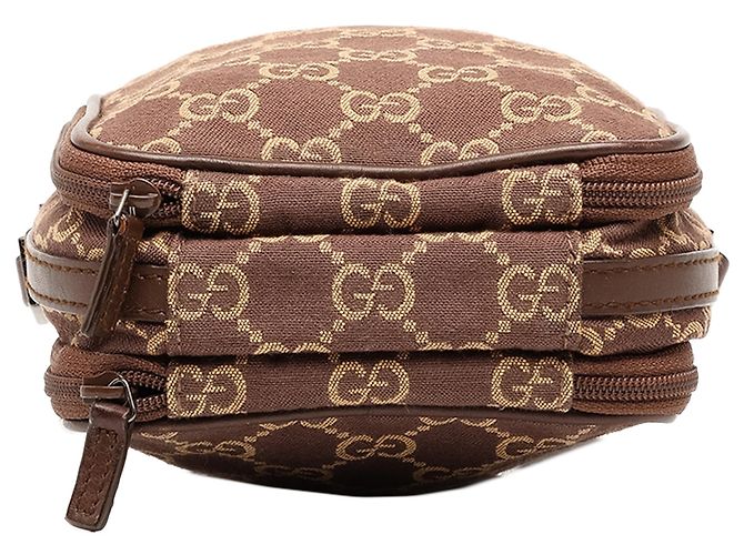 Necessaire Gucci GG Canvas marrone con doppia zip - vista 3
