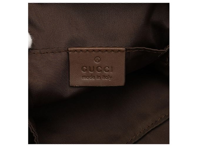 Necessaire Gucci GG Canvas marrone con doppia zip - vista 5