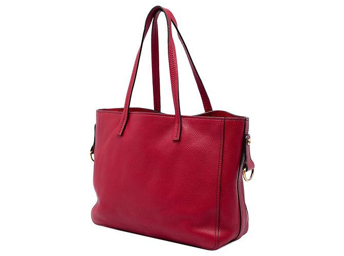 Autre Marque Borsa Tote Dior D Bee Medium in pelle di vitello grana grossa rossa Rosso - vista 2
