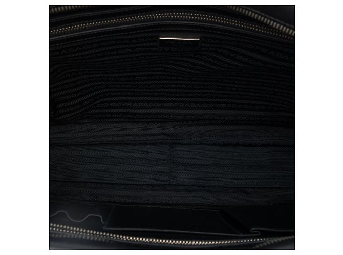 Borsa business Prada Saffiano nera Nero - vista 4