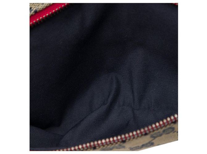 Borsa cintura Gucci GG Canvas Web beige con doppia tasca - vista 4