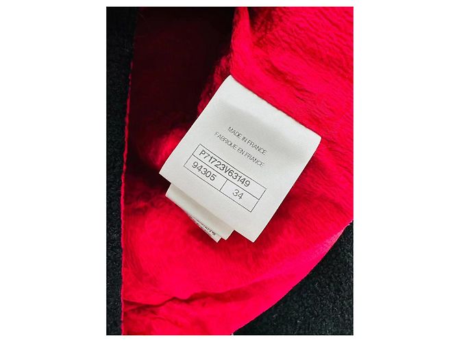 Chanel Jacke aus schwarzem Tweed Größe 34 Mehrfarben - Ansicht 8