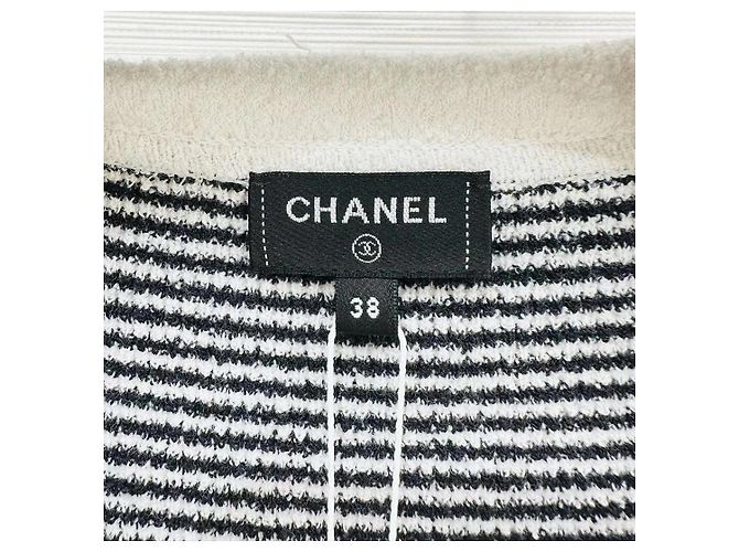 Abito Chanel Multicolore in Cotone a Righe Scollo a V - vista 2