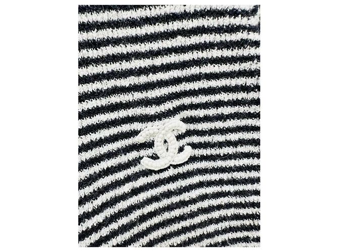 Abito Chanel Multicolore in Cotone a Righe Scollo a V - vista 4