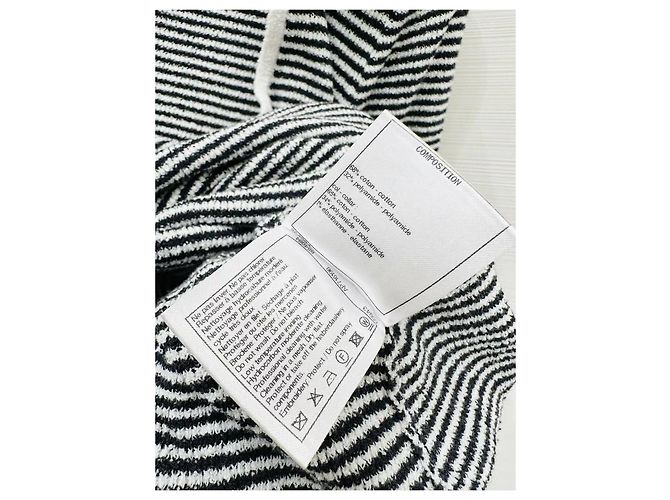 Abito Chanel Multicolore in Cotone a Righe Scollo a V - vista 7