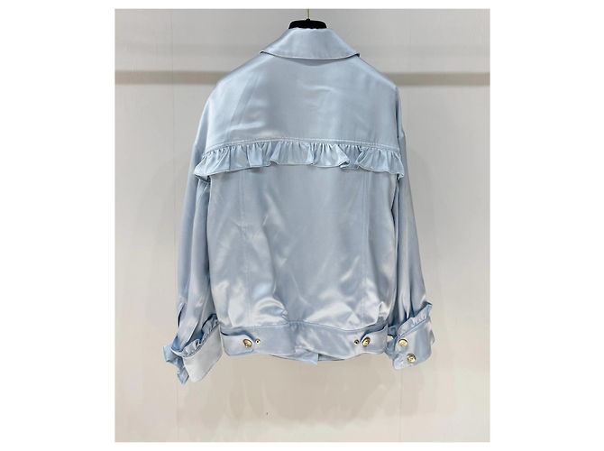 Giacca Chanel in seta blu Multicolore - vista 7