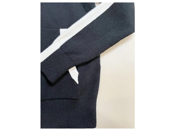 Chanel Kapuzen-Cardigan aus Kaschmir mit Reißverschluss mehrfarbig Mehrfarben - Ansicht 4