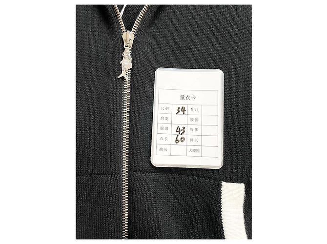 Chanel Kapuzen-Cardigan aus Kaschmir mit Reißverschluss mehrfarbig Mehrfarben - Ansicht 6