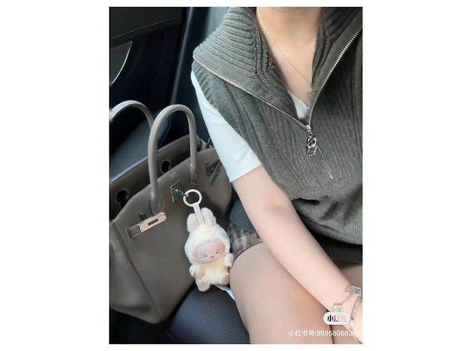 Chanel Strickjacke aus grauer Wolle Mehrfarben - Ansicht 9
