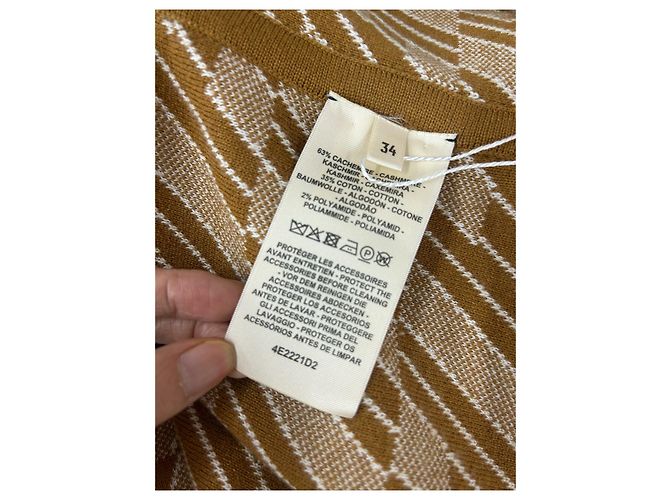 Hermès Jacke aus doppelseitigem Cashmere braun Größe 34 Mehrfarben - Ansicht 6