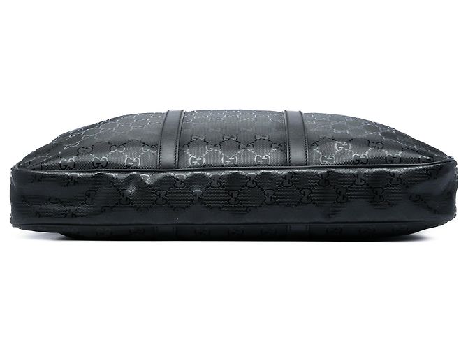 Borsa Business Gucci GG Stampata Nera Nero - vista 3