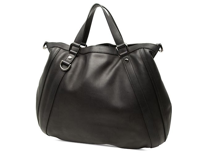 Borsa Tote Convertibile Abbey D Ring Gucci in pelle di vitello liscia nera Nero - vista 2