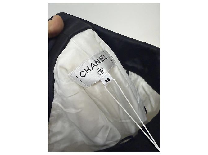 Chanel Paillettenhose Camellia Weiß Polyester Mehrfarben - Ansicht 4