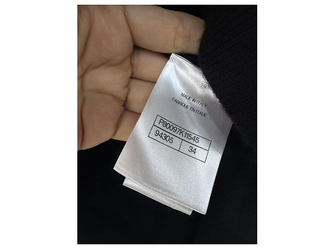 Chanel Metiers d'Art Pailletten Cardigan aus Kaschmir schwarz Mehrfarben - Ansicht 5