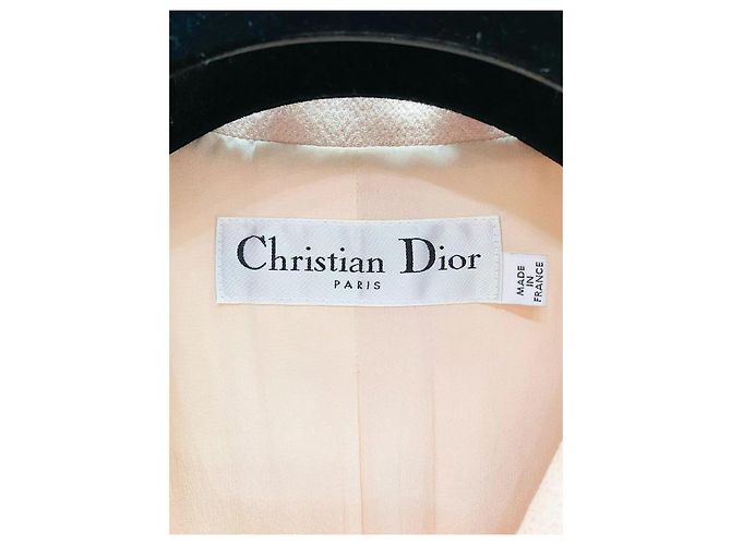 Autre Marque Dior Mantelkleid aus Wolle in Rosa Mehrfarben - Ansicht 6