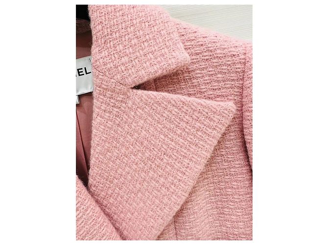 Chaqueta Chanel de Tweed Rosa Talla 34 Multicolor - vista 3