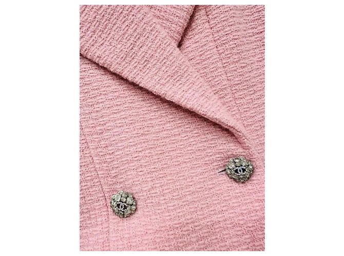 Chaqueta Chanel de Tweed Rosa Talla 34 Multicolor - vista 4