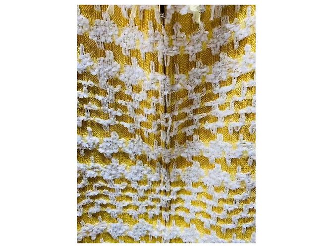 Vestido Chanel Amarillo de Tweed Colección Waterfall Multicolor - vista 7