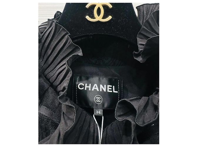 Chanel Metiers d'Art Tweed Jacke Schwarz Mehrfarben - Ansicht 2