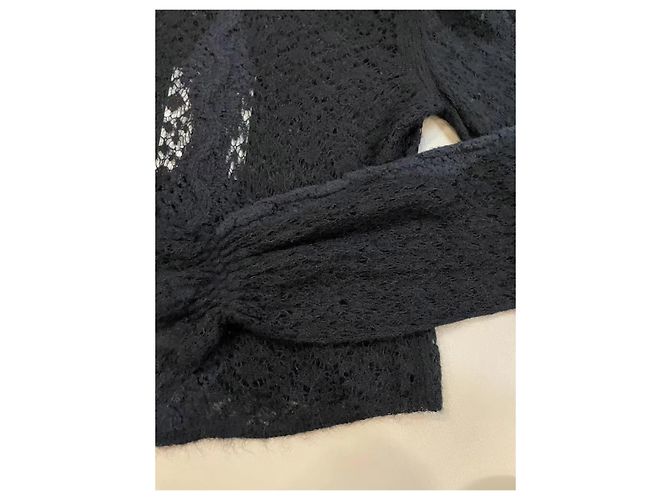 Chanel Strickoberteil aus Wolle mehrfarbig mit Puffärmeln Mehrfarben - Ansicht 4