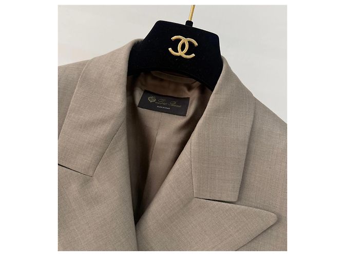 Blazer Loro Piana de lana de doble botonadura Camel Multicolor - vista 2