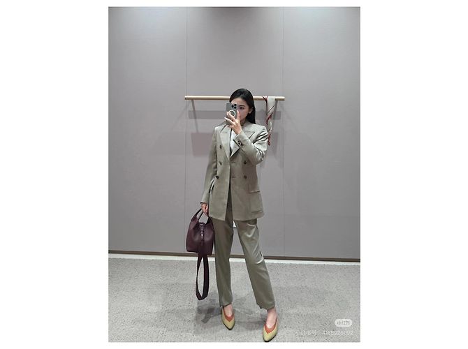 Blazer Loro Piana de lana de doble botonadura Camel Multicolor - vista 8
