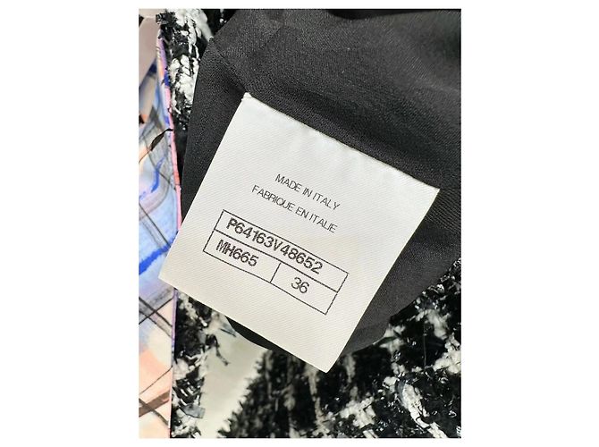 Top Chanel in Tweed Multicolore - vista 6