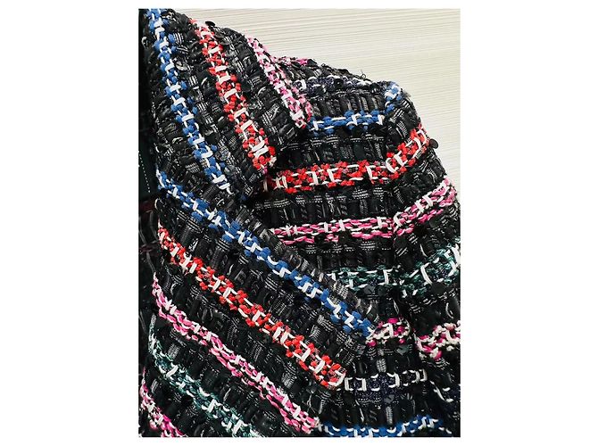 Chanel Tweed Jacket Multicolor Sequins Size 36 Multiple colors - view 3
