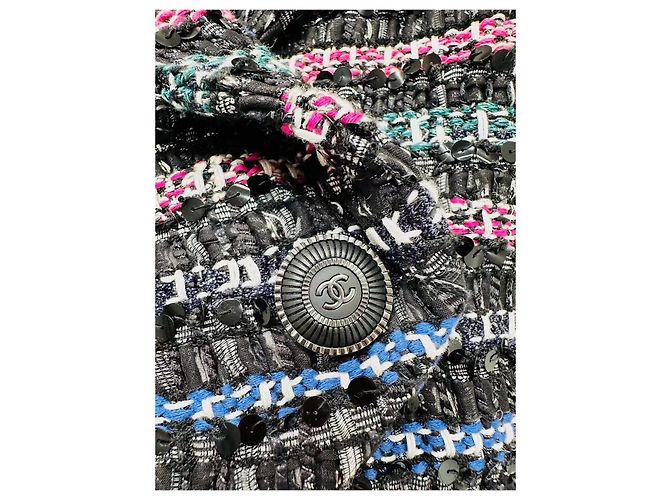 Chanel Tweed Jacket Multicolor Sequins Size 36 Multiple colors - view 4
