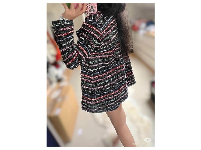 Chanel Tweed Jacket Multicolor Sequins Size 36 Multiple colors - view 9