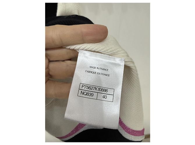 Canotta Chanel in maglia lurex e lana multicolore - vista 3
