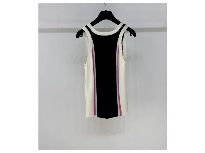 Canotta Chanel in maglia lurex e lana multicolore - vista 5