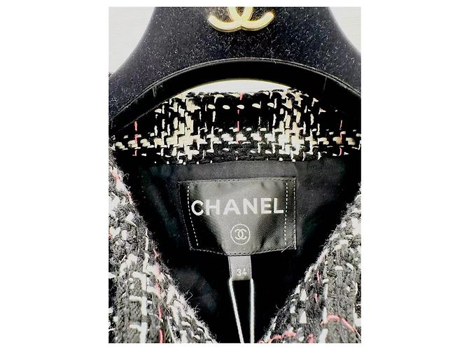 Chanel Tweed Jacke mit Karomuster mehrfarbig Mehrfarben - Ansicht 7