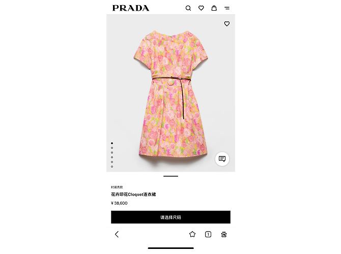 Prada Seersucker Kleid aus Seide Mehrfarbig Mehrfarben - Ansicht 7