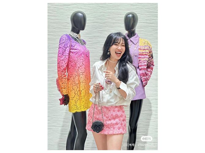 Camisa Chanel de algodón con estampado de cometa double-C blanca Multicolor - vista 9