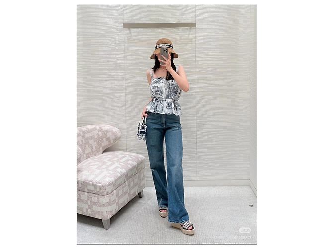 Autre Marque Top Camisola Dior Estampa de Animais Algodão Multicolorido Multicor - vista 7
