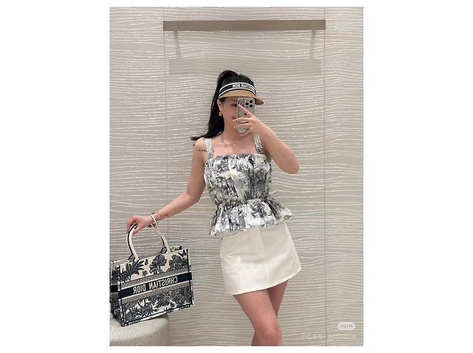 Autre Marque Top Camisola Dior Estampa de Animais Algodão Multicolorido Multicor - vista 8