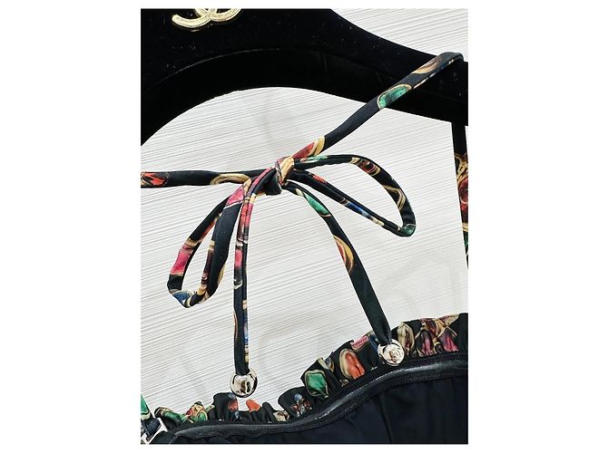 Chanisole Top Chanel Schwarz Juwelentöne Muster Polyester Mehrfarben - Ansicht 2