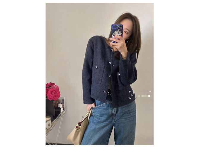 Chanel Navy Tweed Jacket Multiple colors - view 9