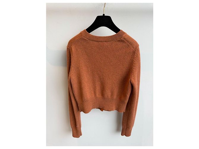 Jersey de punto de cashmere Chanel naranja Multicolor - vista 4