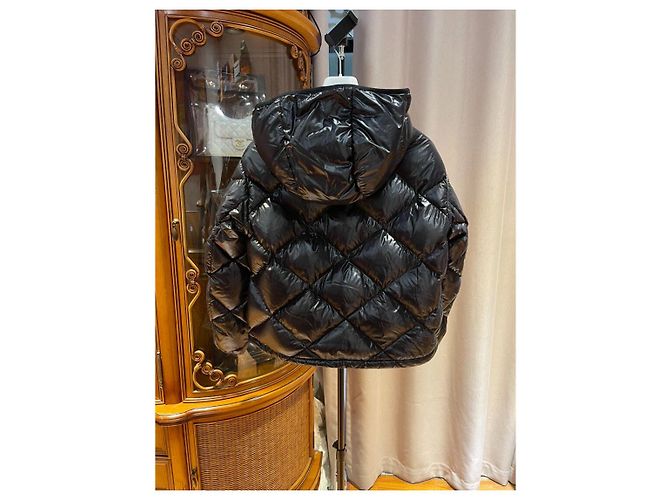 Casaco de Penas Moncler Preto Acolchoado Mulher Multicor - vista 2