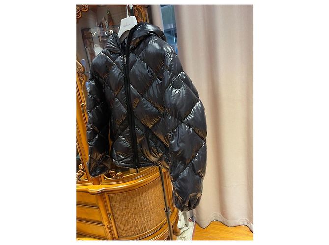 Casaco de Penas Moncler Preto Acolchoado Mulher Multicor - vista 6