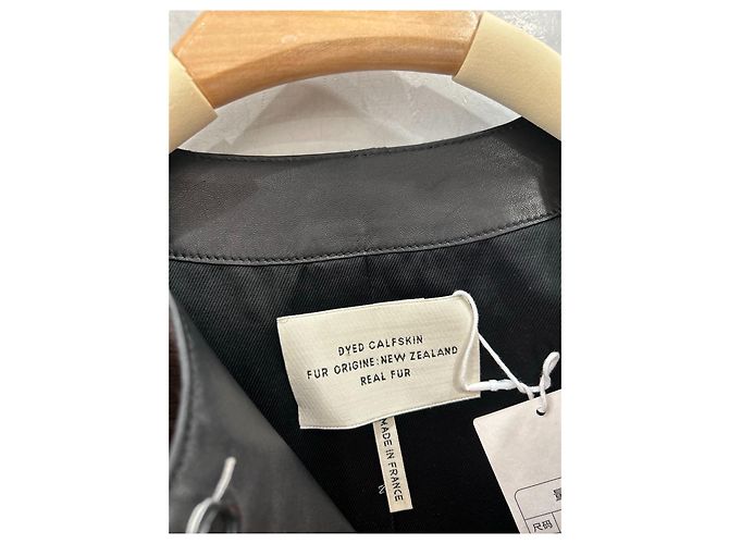 Cappotto Hermès in shearling e pelliccia di vacca Marrone 36 Multicolore - vista 2